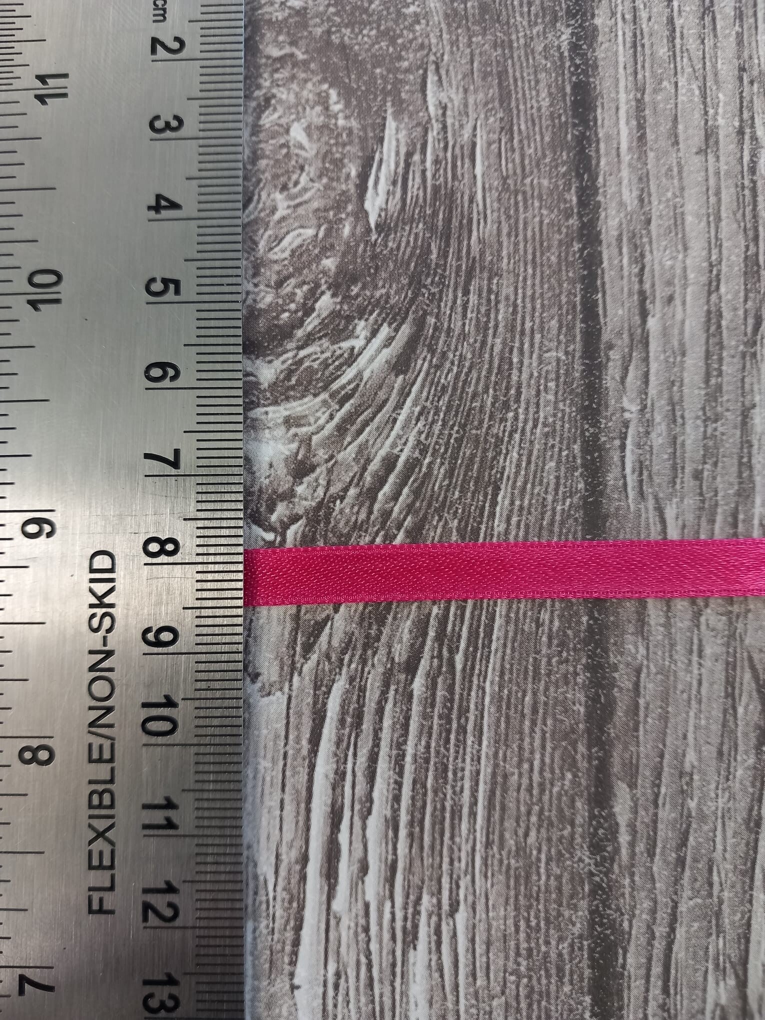 satijn lint - hard roze - 6mm