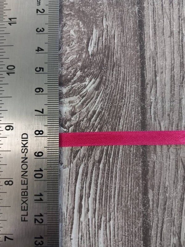 satijn lint - hard roze - 6mm