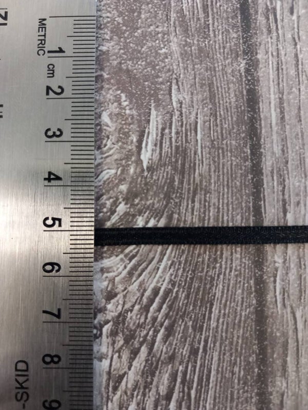 nylon lint - 3mm - zwart