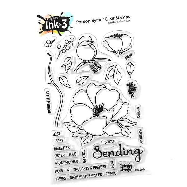 Inkon3 - Little Birdie - Clear Stamp Set