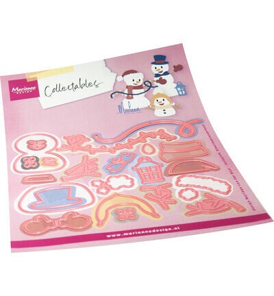 COL1596 - Marianne Design - Collectables - Happy Snowmen by Marleen