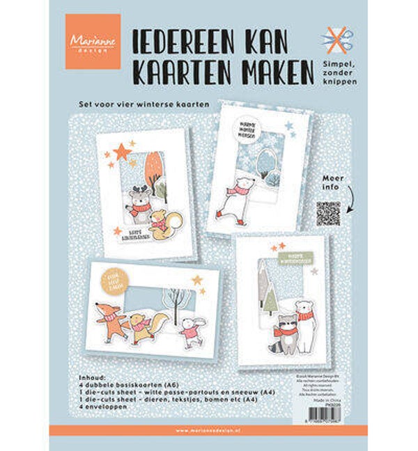 PK9228 - Marianne Design - DIY Set - Iedereen kan kaarten maken