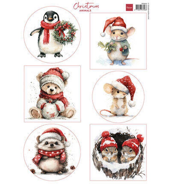 Marianne Design - VK9649 - Knipvel A4 - Christmas Animals