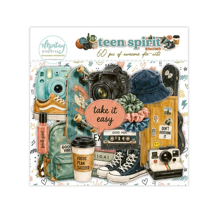 MT-TSP-LSC - Mintay - Teen Spirit Paper Die-Cuts (60pcs)