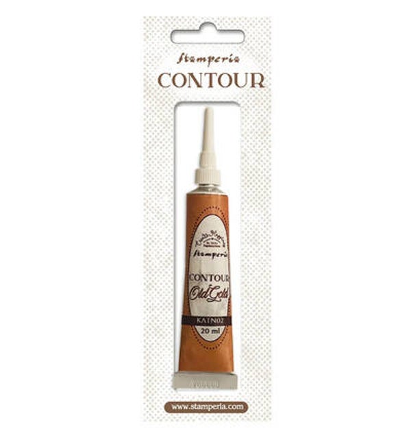 KATN02 - Stamperia Contour liner Oud Goud 20ml