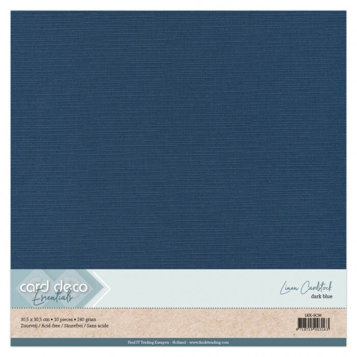 Scrap Donkerblauw Linnenkarton