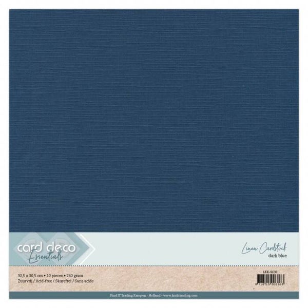 Scrap Donkerblauw Linnenkarton