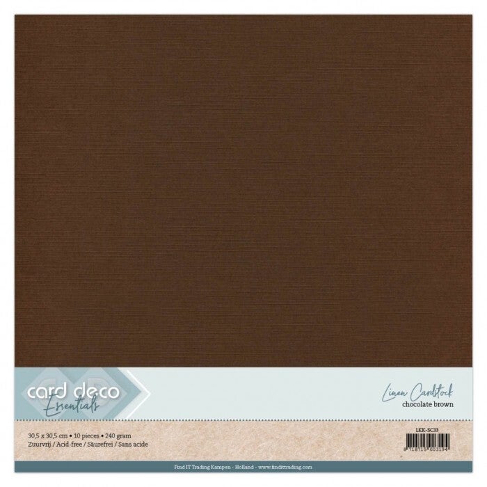 Scrap Chocoladebruin Linnenkarton