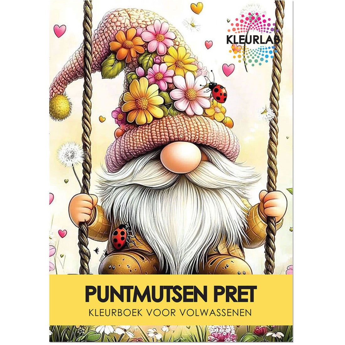 kleurlab - Puntmutsen Pret | Kleurboek voor Volwassenen