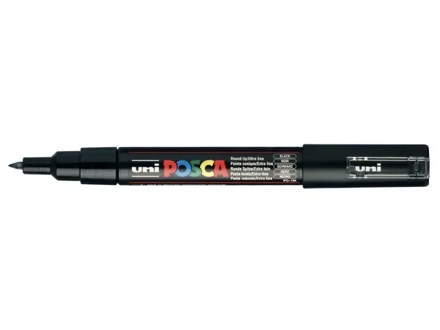 Verfstift Posca PC1MC Extra Fijne punt 0,7-1,0mm Zwart