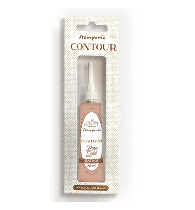 KATN05 - Stamperia Contour liner Rose Goud 20ml