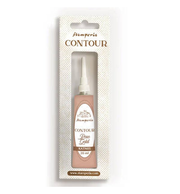 KATN05 - Stamperia Contour liner Rose Goud 20ml