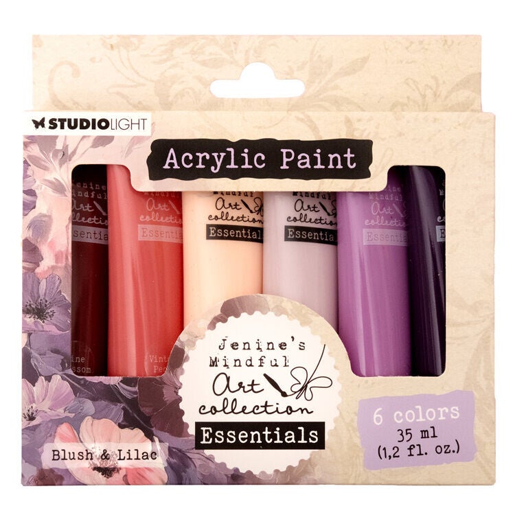 JMA-ES-ACP46 - Studio Light - JMA Collection - Essentials - Acrylic Paint - Blush & Lilac
