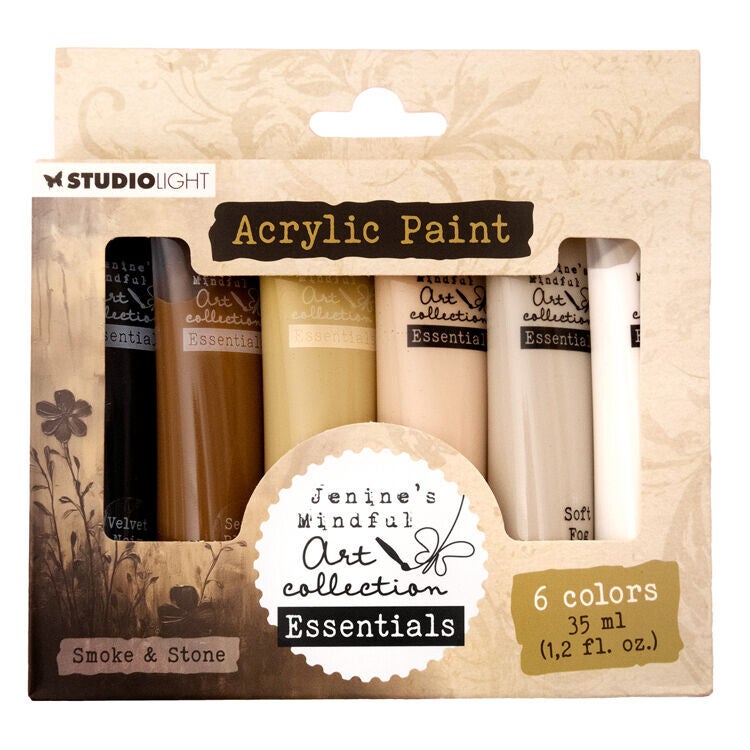 JMA-ES-ACP45 - Studio Light - JMA Collection - Essentials - Acrylic Paint - Smoke & Stone