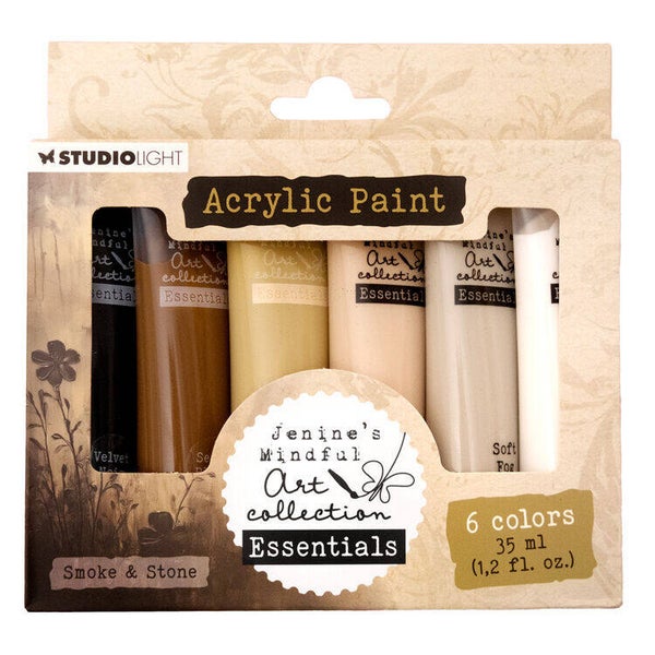 JMA-ES-ACP45 - Studio Light - JMA Collection - Essentials - Acrylic Paint - Smoke & Stone