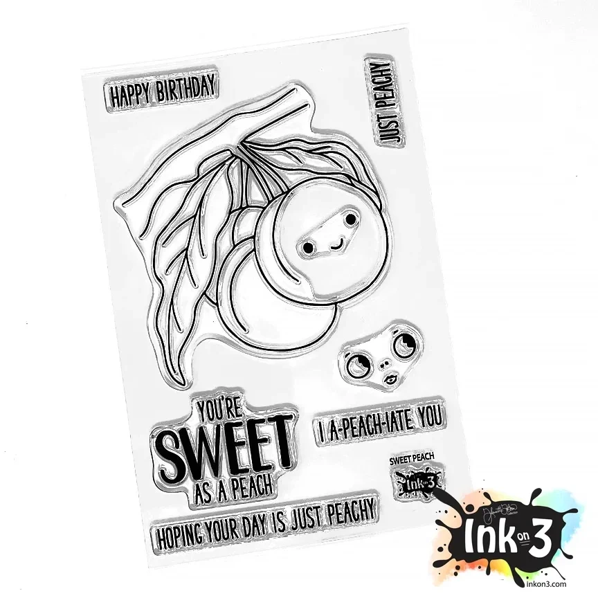 Inkon3 - Sweet Peach  - stamp set