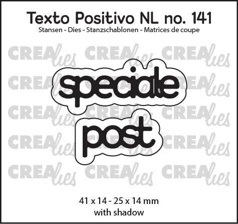 POSNL141 - Crealies - Texto Positivo stansen no. 141, speciale post