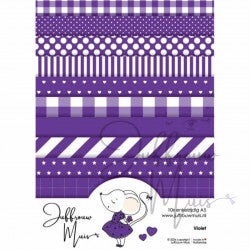 Juffrouw Muis: Tiny Cardstock - A5 - Violet - Silk Edition