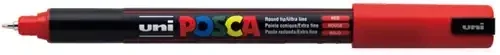 Verfstift Posca PC1MC Extra Fijne punt 0,7- 1,0 mm rood