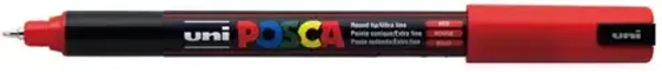 Verfstift Posca PC1MC Extra Fijne punt 0,7- 1,0 mm rood