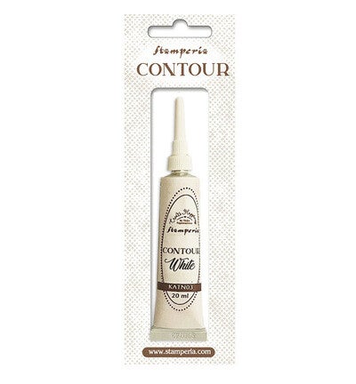 KATN03 - Stamperia Contour liner Wit 20ml