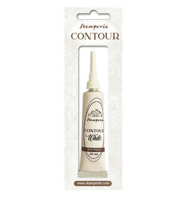 KATN03 - Stamperia Contour liner Wit 20ml