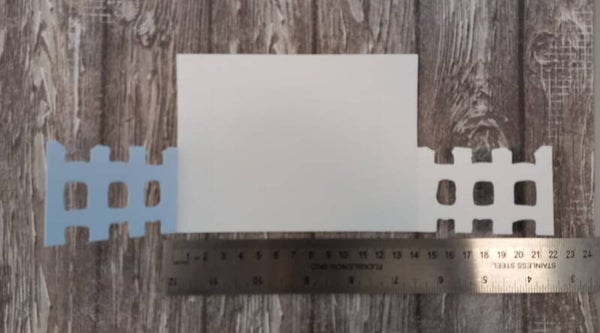 hekjes passe-partout - ongeveer 10.2x13.8cm- wit