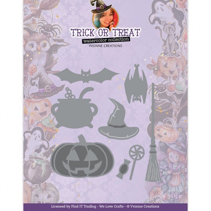 YCD10329 - Dies - Yvonne Creations - Trick or Treat - Happy Halloween
