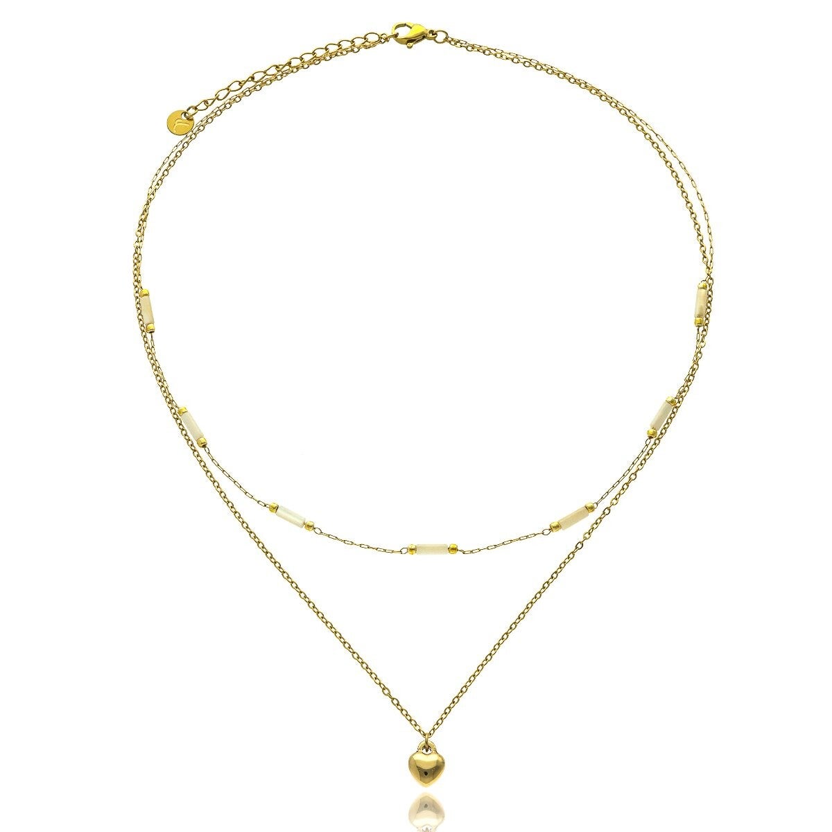 Delicate ketting met natuurlijke schelp N98700