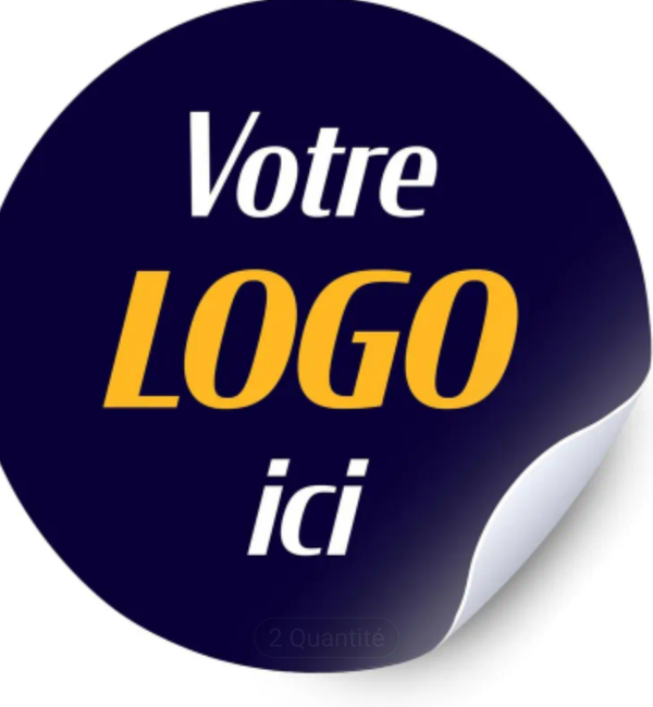 Auto collant personnalisable 4 cm
