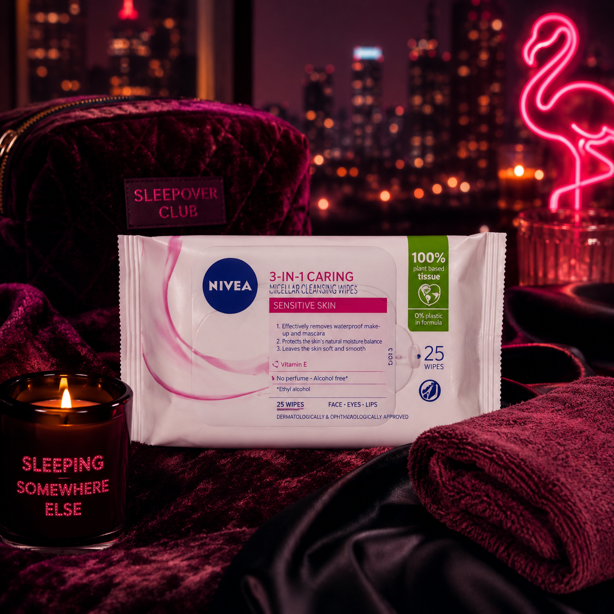 Nivea reinigingsdoekjes Sensitive Skin 25 stuks