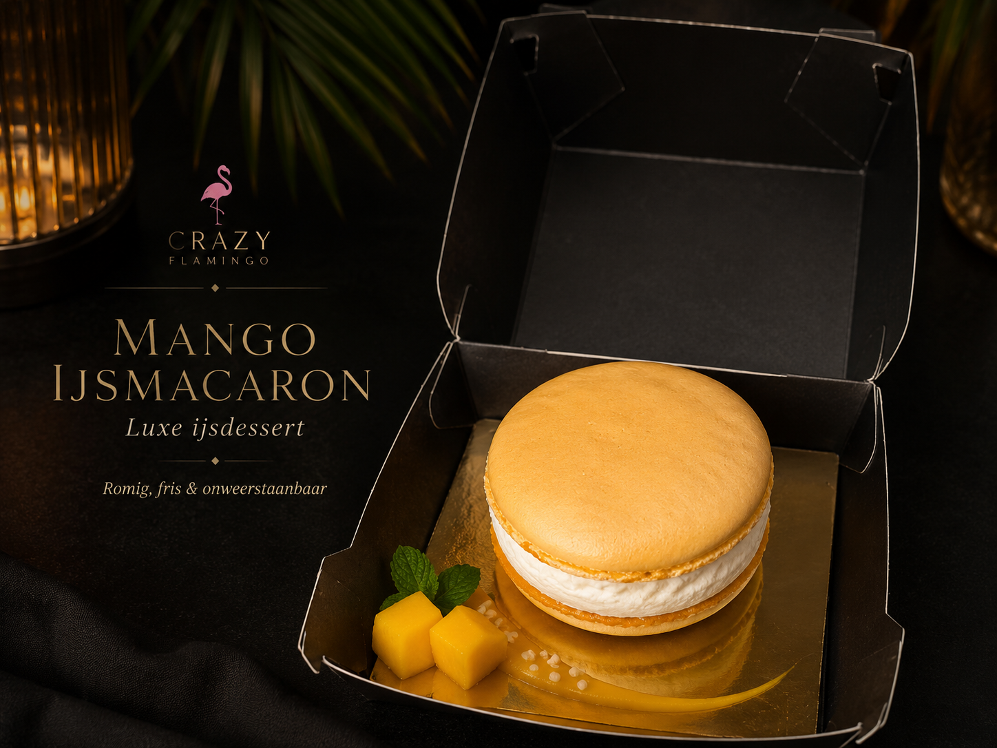 Mango IJsmacaron