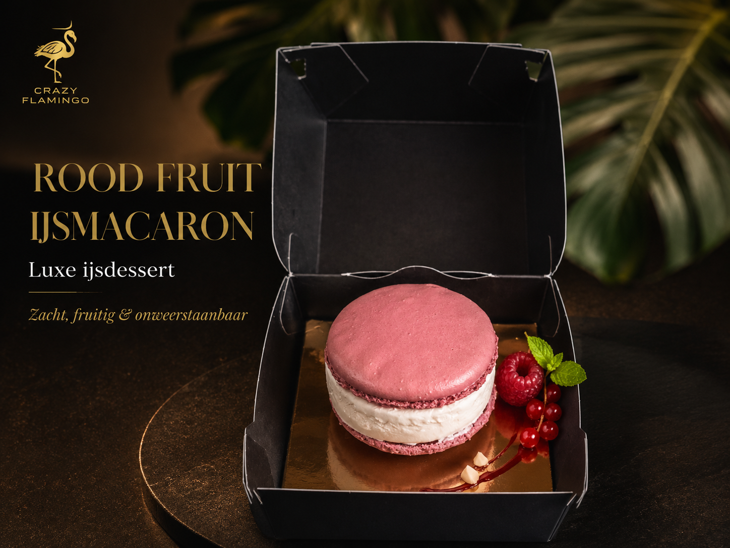 RedFruit IJs macaron