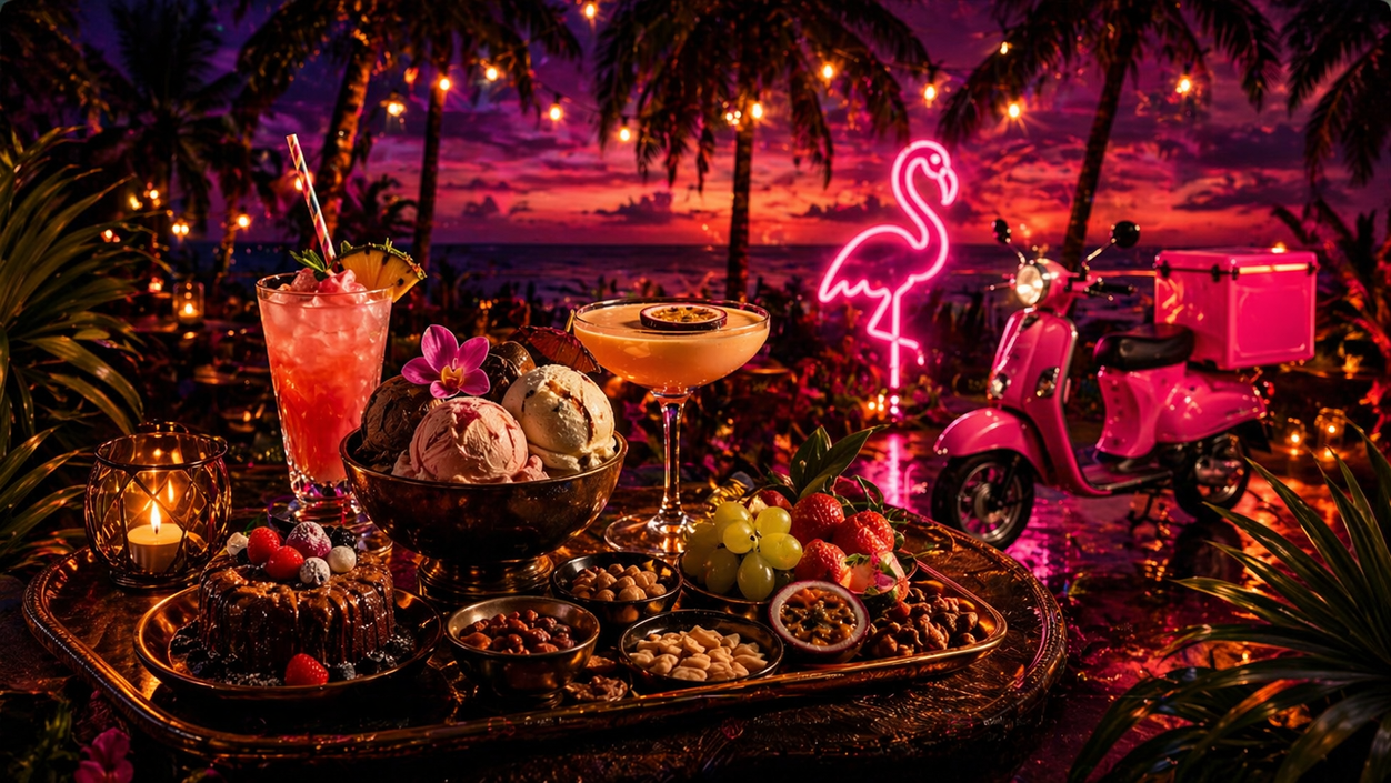 Crazy Flamingo tropical hero