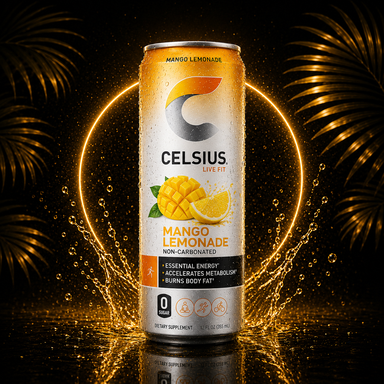 Celsius Mango lemonade