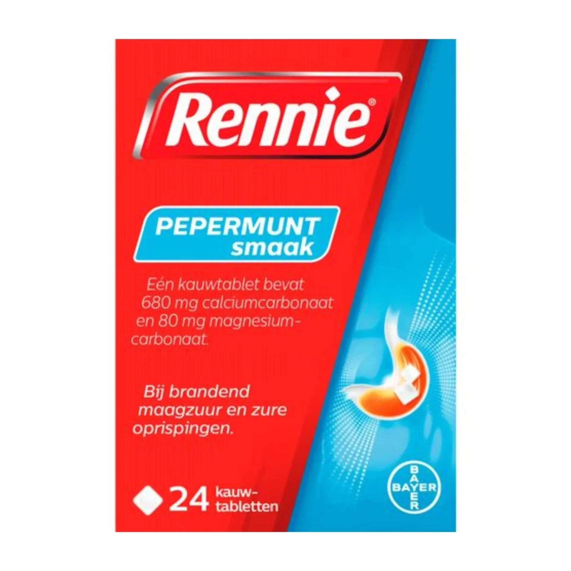 Rennie pepermunt 24 stuks