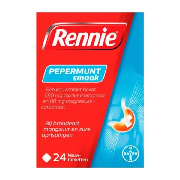 Rennie pepermunt 24 stuks