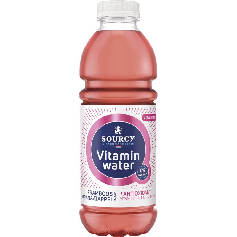 Sourcy Vitamine Water framboos/granaatappel 50cl