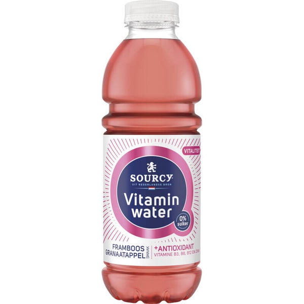 Sourcy Vitamine Water framboos/granaatappel 50cl