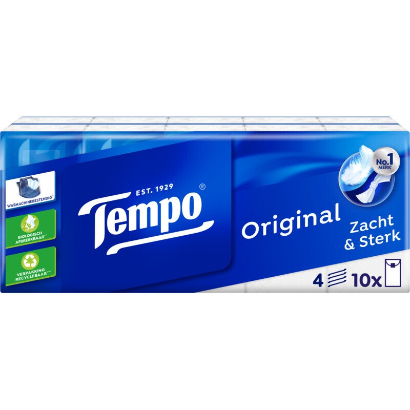 Tempo zakdoekjes 10x10st