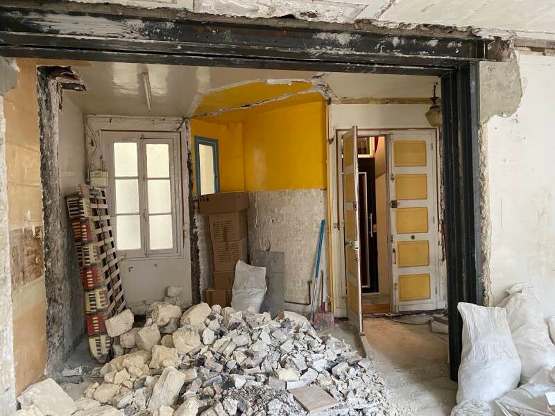 #demolition #gros œvert #mur porteur # ipn sur un mur porteur