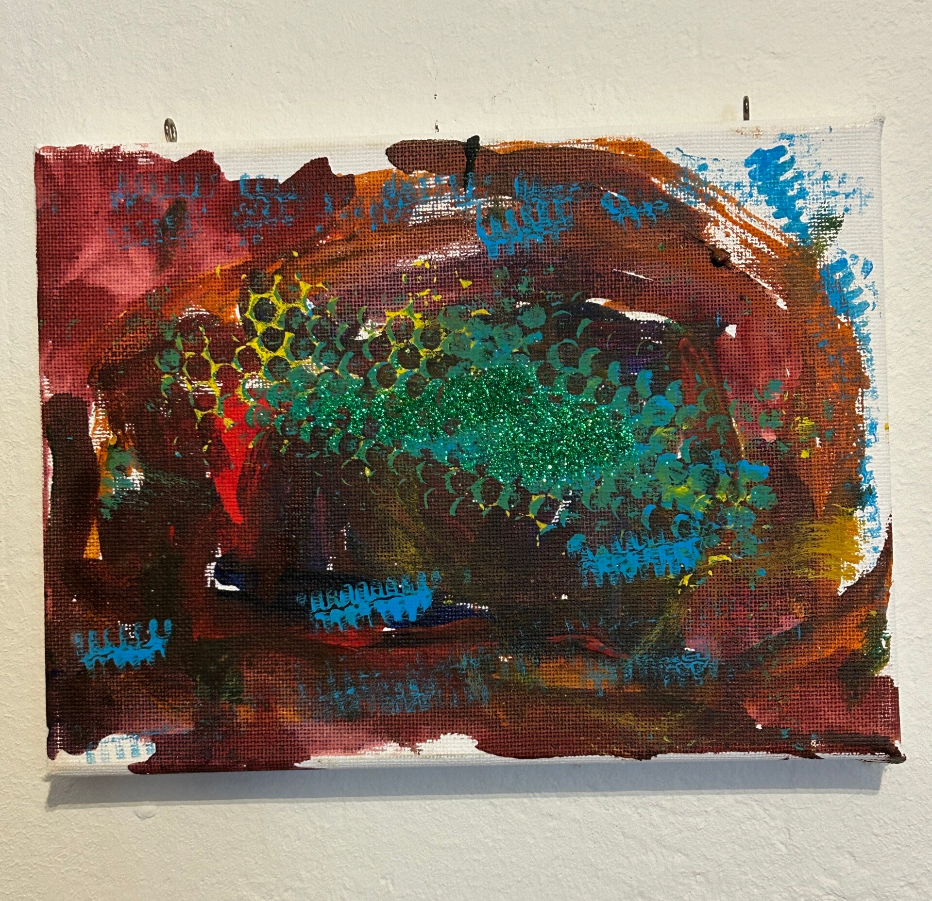 Original Acrylbild „Farbspuren“ – 20 × 15 cm