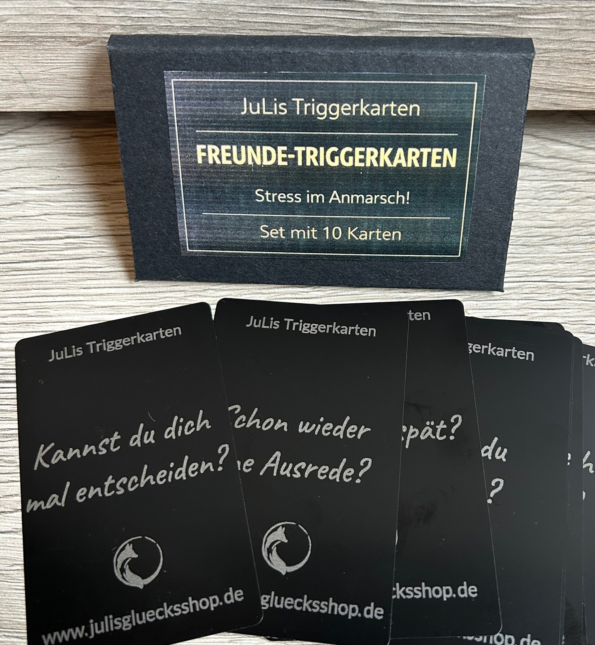 JuLis Triggerkarten „Freunde“ – 10 Karten aus Aluminium