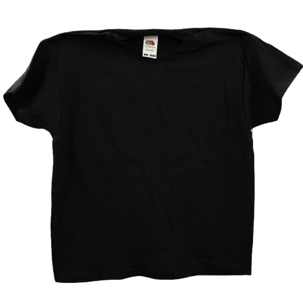 Personalisierbares Kinder-T-Shirt – Schwarz | Fruit of the Loom Valueweight