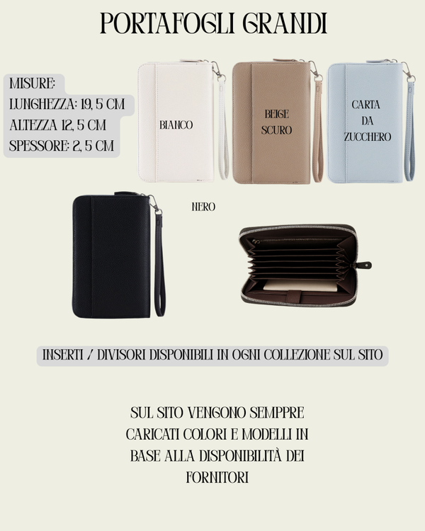 PORTAFOGLI GRANDI & PICCOLI FISARMONICA