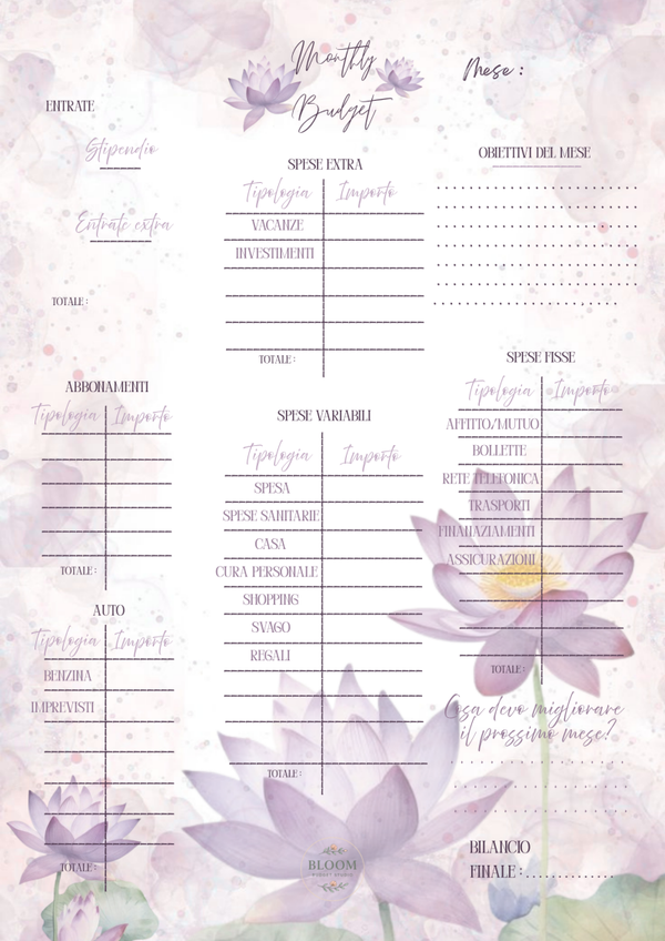 MONTHLY PLANNER