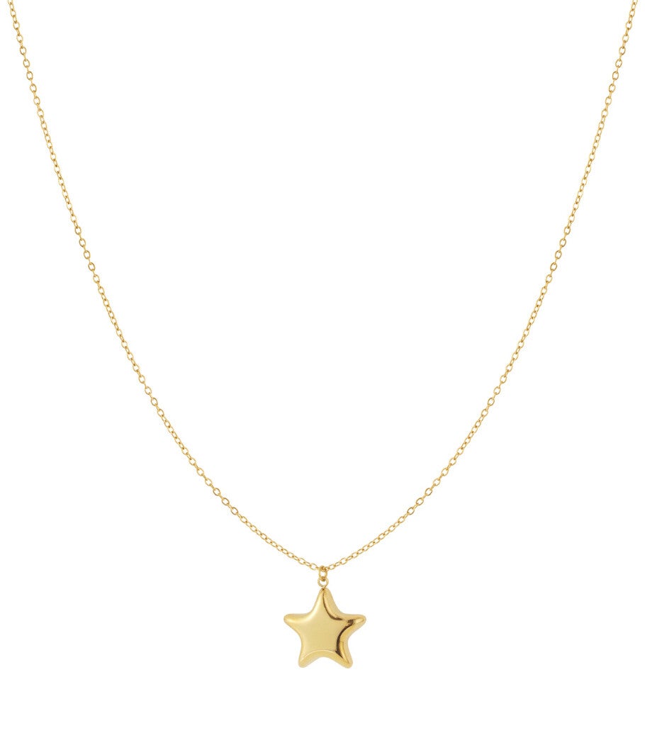 Ster lange ketting goud