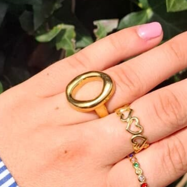 Organische ring goud