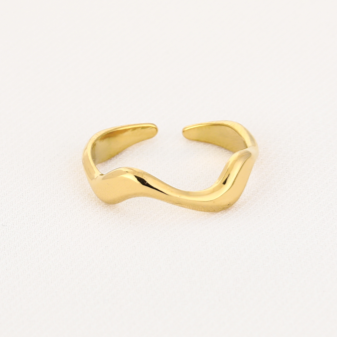 Bobble ring goud
