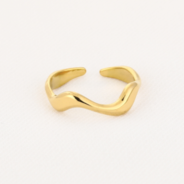 Bobble ring goud
